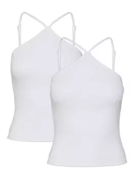 Топ Noisy may Spaghetti Trger Tank 2 er Set NMMAYA, белый