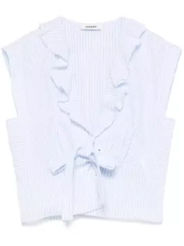 Топ Noor SANDRO, синий