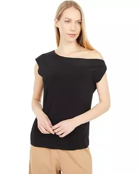 Топ Norma Kamali Drop Shoulder, черный
