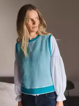 Топ NRBY Jodie Reversible Cashmere Blend Tank, цвет toparki blue/grey