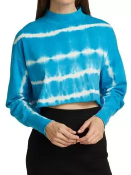 Топ NSF Refraction с воротником - стойкой, stripe dye