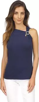 Топ O-Ring Tank MICHAEL Michael Kors, цвет Midnight Blue