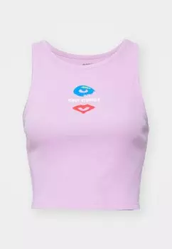 Топ Obey Clothing, сирень Eye Lips