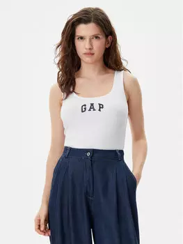 Топ облегающего кроя 585421-01 Gap, белый