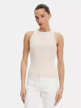 Топ облегающего кроя J20J225302 Calvin Klein Jeans, розовый