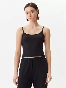 Топ облегающего кроя Logo J20J225312 Calvin Klein Jeans, черный