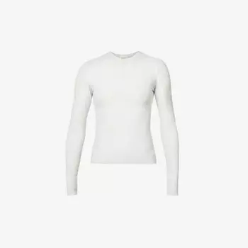 Топ облегающего кроя с круглым вырезом из эластичного хлопка Adanola, серый