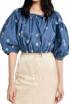 Топ Octavia из вышитого хлопка CIAO LUCIA, цвет embroidered cotton