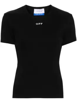 Топ Off Stamp в рубчик OFF-WHITE, черный
