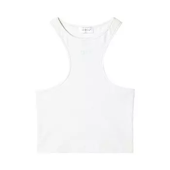 Топ Off-White Off Stamp Rib Rowing Top, белый