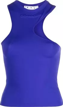 Топ Off-White Sleek Asymmetric Rowing Top 'Purple', фиолетовый
