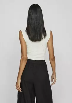 Топ OHNE RMEL HIGH NECK VILA, белый
