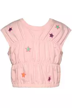 Топ Olivia для девочки с рюшами в цвете Blush Hannah Banana, красный