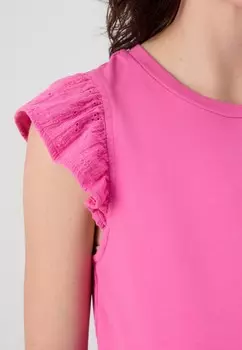 Топ OLMTHYRA LIFE CAPSLEEVE MIX ONLY MATERNITY, розовый