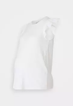 Топ OLMTHYRA LIFE CAPSLEEVE MIX ONLY MATERNITY, цвет Cloud Dancer