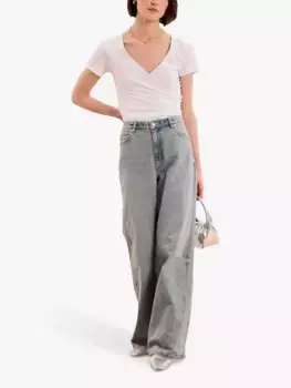 Топ OMNES Hilary Wrap, белый