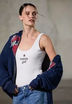 Топ ONE PIECE Tommy Jeans, белый