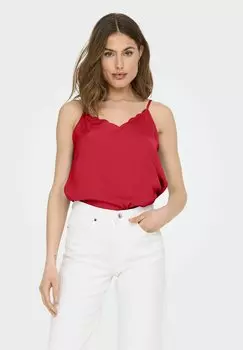 Топ ONLDEBBIE SINGLET ONLY, красный