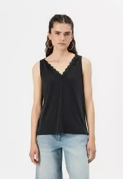 Топ ONLFREE LIFE V NECK ONLY, черный