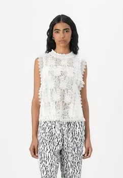 Топ ONLGILLIAN O NECK - Blouse ONLY, кремовый