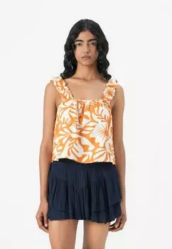 Топ ONLJAKIRI SHORT SINGLET ONLY, оранжевый