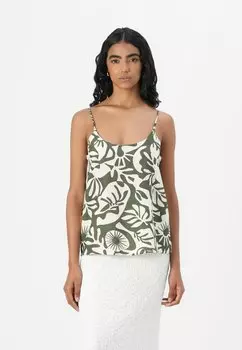 Топ ONLJAKIRI SINGLET ONLY, оливковый