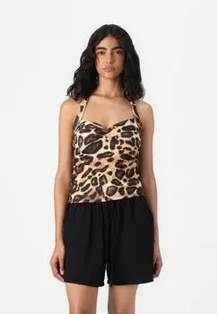 Топ ONLLANA HALTER NECK ONLY, бежевый