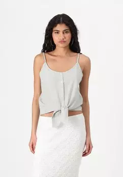 Топ ONLLECEY KNOT SINGLET ONLY, кремовый