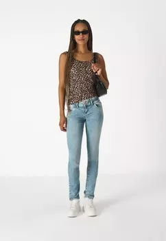Топ ONLLIVE LOVE AOP S/L TANK TOP 2-PACK ONLY, черный