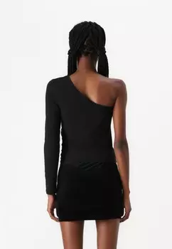 Топ ONLLIVE LOVE ONE SHOULDER ONLY, черный