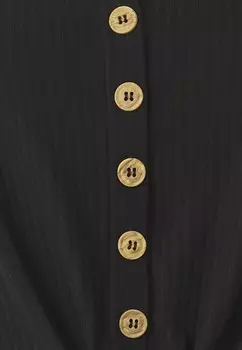 Топ ONLNELLA BUTTON KNOT ONLY, черный