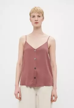 Топ ONLNELLY LIFE BUTTON SINGLET SOLID ONLY Tall, светло-розовый