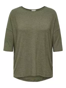 Топ ONLY Carmakoma Shirt LAMOUR, оливковый