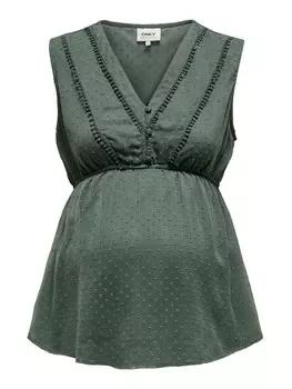 Топ Only Maternity Mama, темно-зеленый