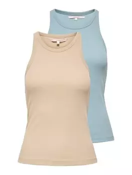 Топ ONLY ONLLindsay, цвет Beige/Light blue