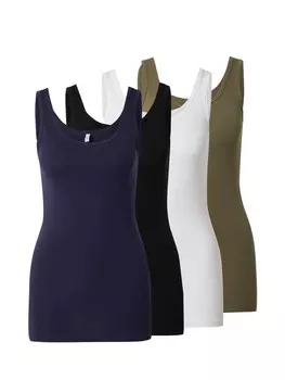 Топ ONLY ONLLIVE LUV, цвет Navy/Olive/Black/White