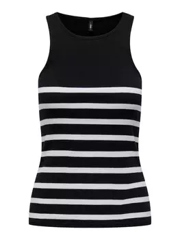 Топ ONLY Tank Kenya Rib Stripe, черный
