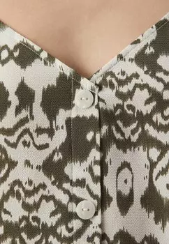 Топ ONLY, зеленый Onlnova Life Button Singlet
