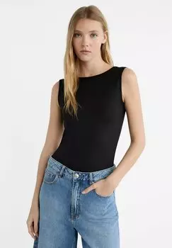 Топ Open Back Stradivarius, черный