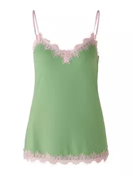 Топ Oui elastischer Jersey, цвет green red