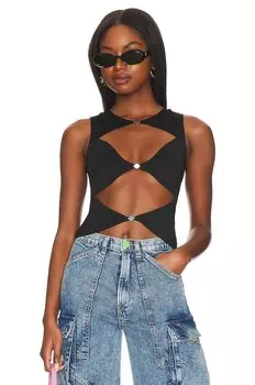 Топ OW Collection Chiara, черный