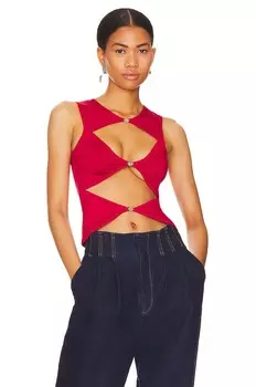 Топ OW Collection Chiara, цвет Deep Red