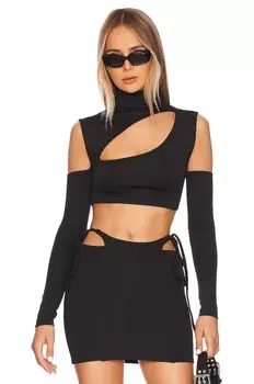 Топ OW Collection Talia, черный