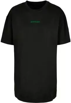 Топ оверсайз Merchcode Oversized Shirt Attitude, черный