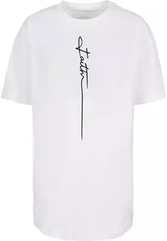 Топ оверсайз Merchcode Oversized Shirt Faith Boyfriend, белый