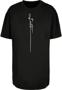 Топ оверсайз Merchcode Oversized Shirt Faith, черный