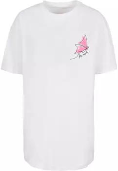 Топ оверсайз Merchcode Oversized Shirt Fly High, белый
