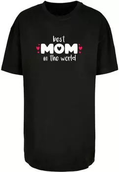 Топ оверсайз Merchcode Oversized Shirt Mothers Day - Best Mom In The World, черный