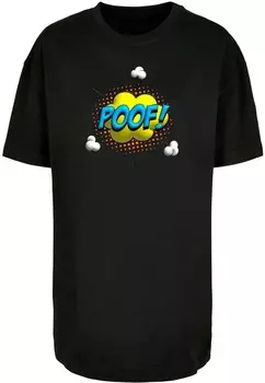 Топ оверсайз Merchcode Oversized Shirt Poof Comic, черный