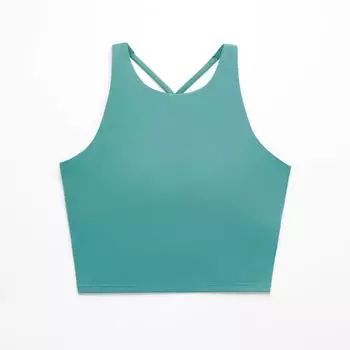 Топ Oysho Comfortlux Strap Tank, бирюзовый